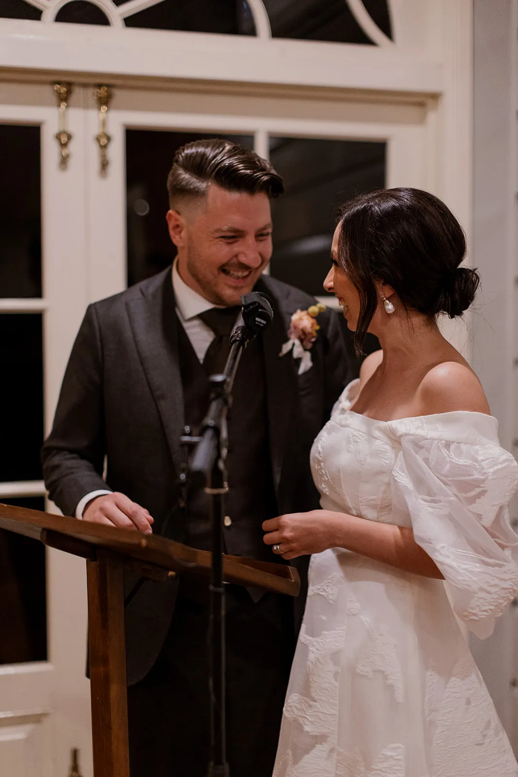 Bride and groom speech