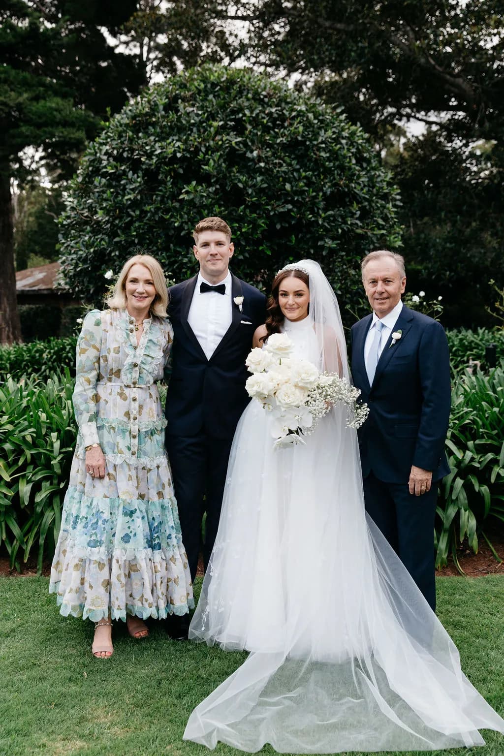 Bride, groom and parents