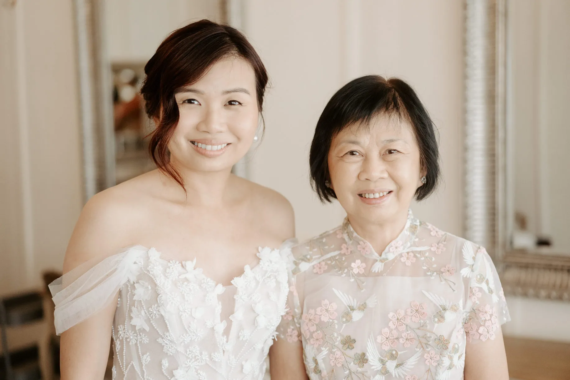 Bride and mother-of-the-bride