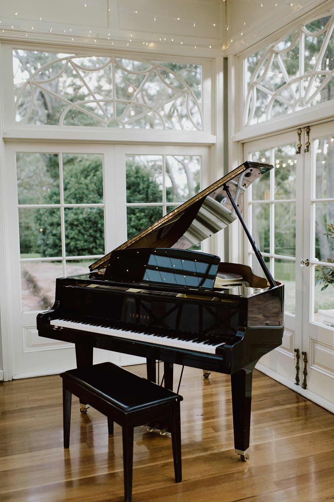 Baby grand piano