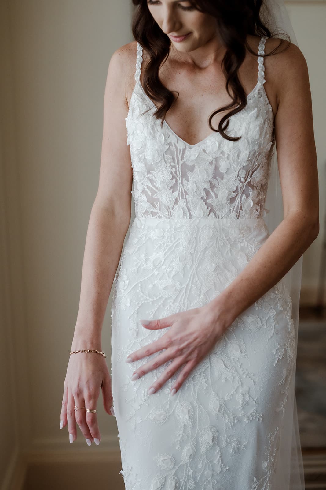 Bride in wedding dress