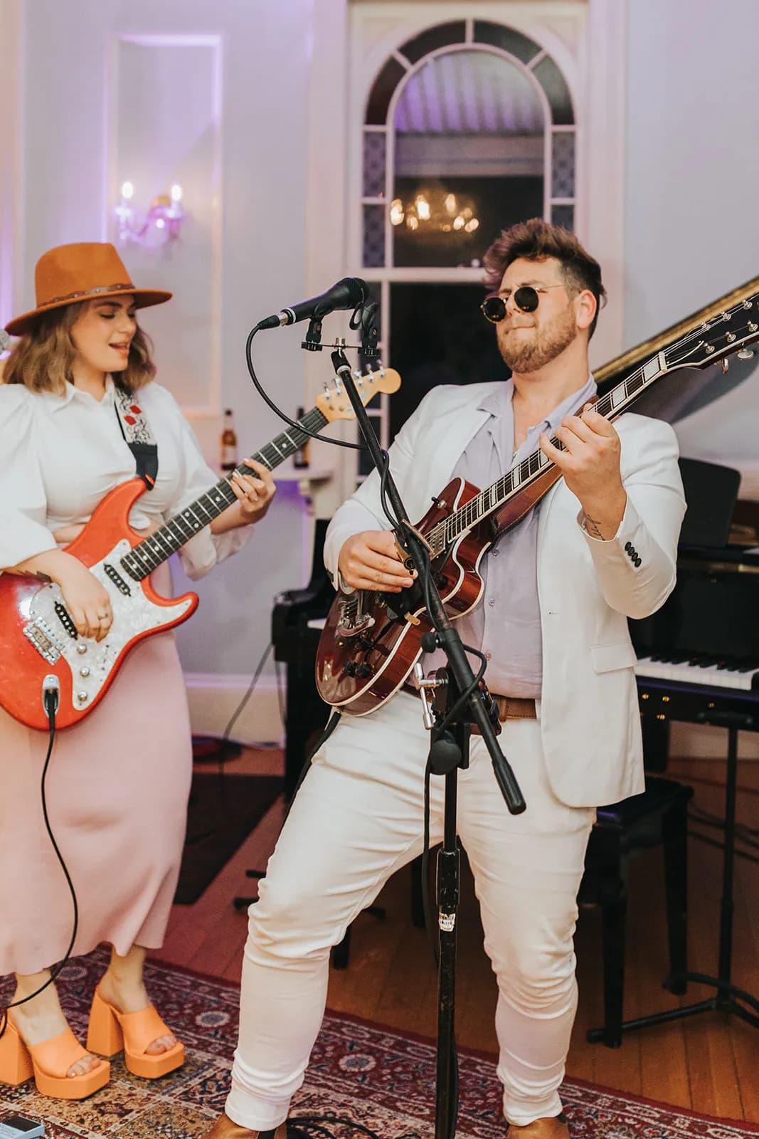 Band playing at wedding