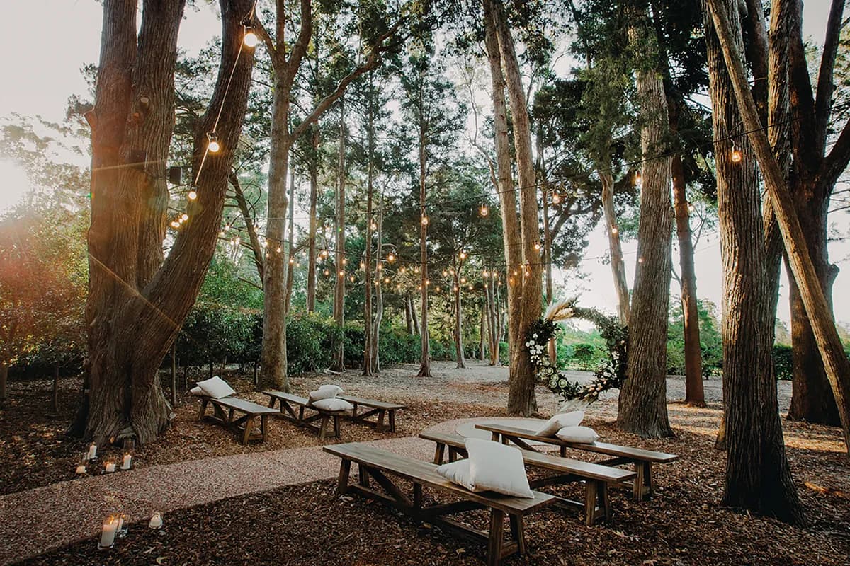Ceremony location at Gabbinbar Homestead
