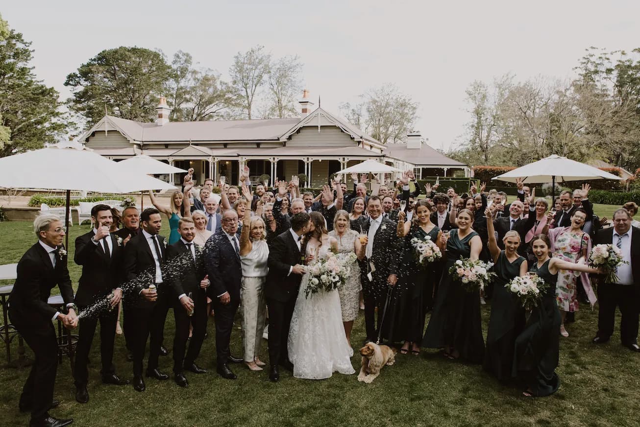 Photos of wedding guests